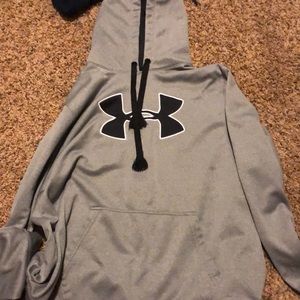 Grey and black Under Armour sweatshirt, size XL